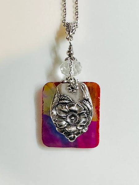 Briar Rose 1910 and Stained Glass Pendant