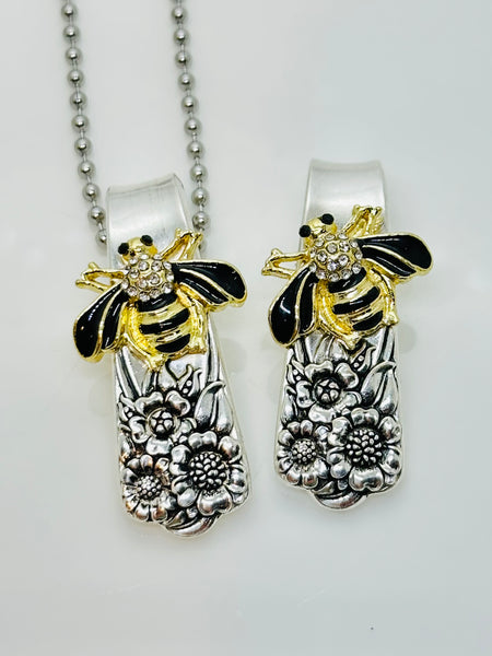 Bee Pendant or Keychain April