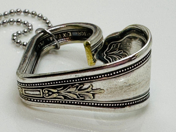 Vintage silver plated heart