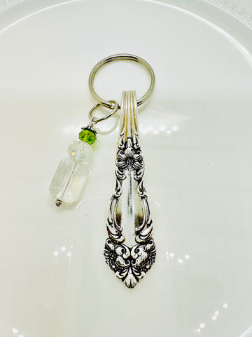 1901 Tiger Lily Keychain clear and green