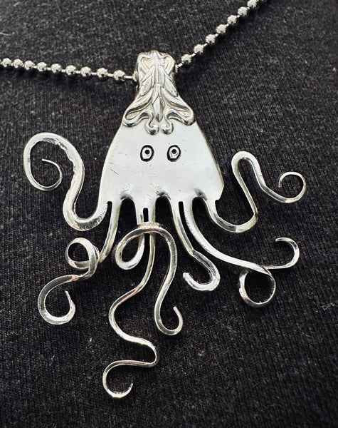 Fork Octopus Pendant - 7 legs
