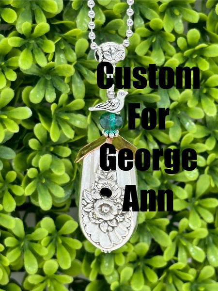 Birdhouse  Pendant Custom for George Ann