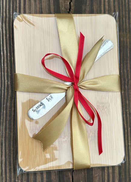 Vintage Hand Stamped Spreader & Cutting Board