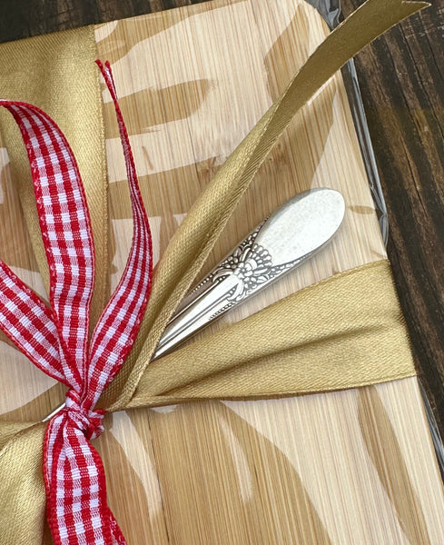 Vintage Hand Stamped Spreader & Cutting Board