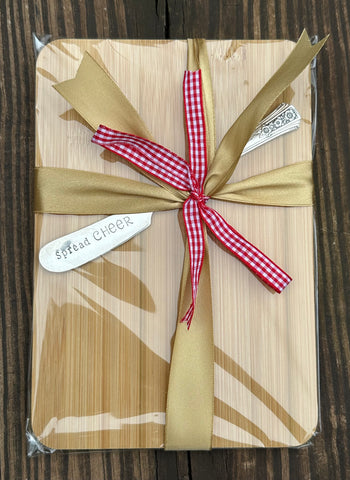 Vintage Hand Stamped Spreader & Cutting Board