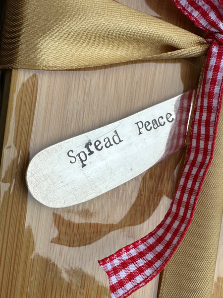 Vintage Hand Stamped Spreader & Cutting Board