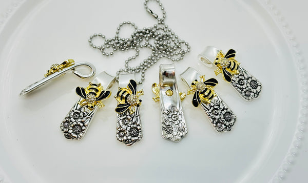 Bee Pendant or Keychain April