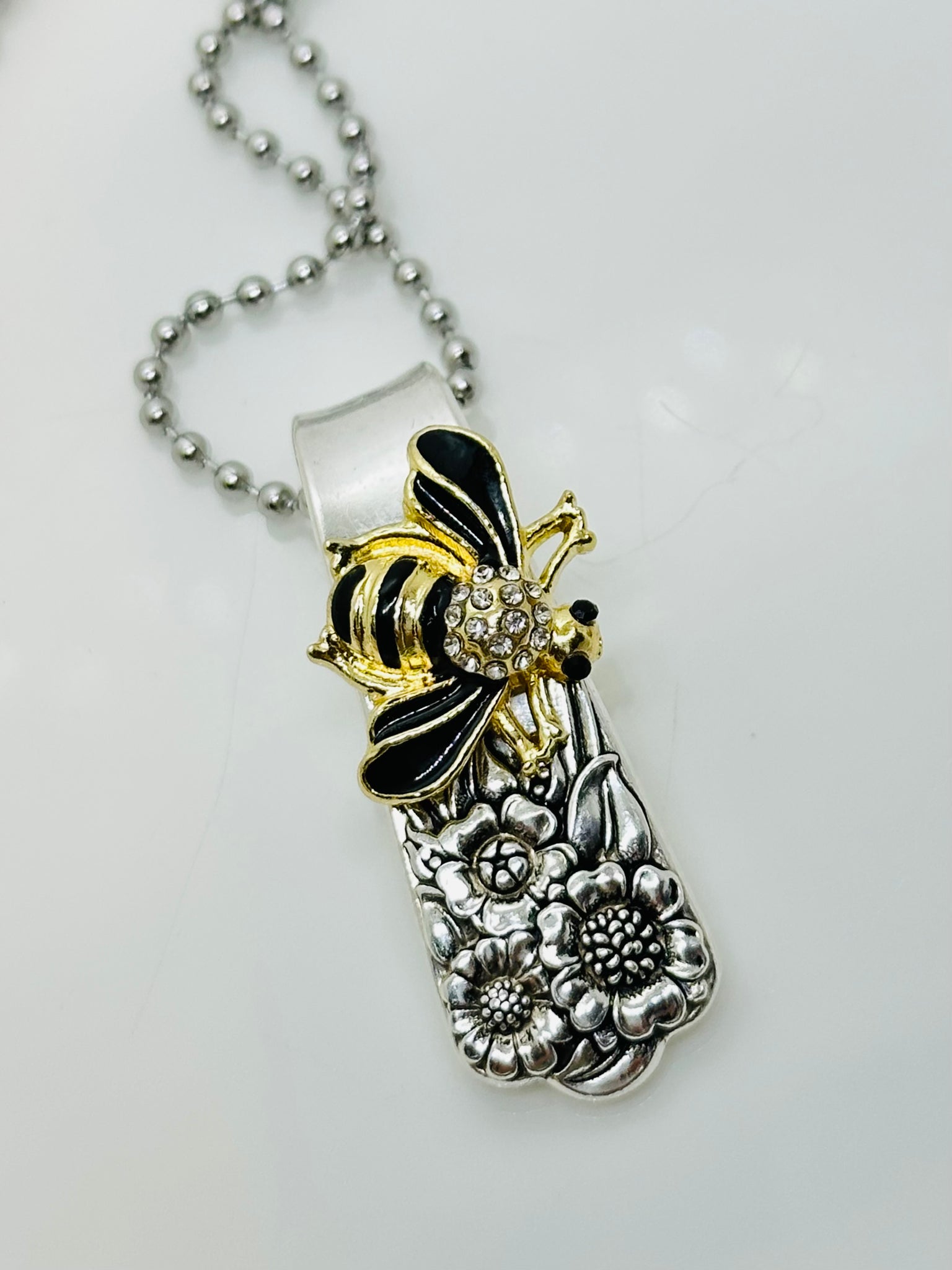 Bee Pendant or Keychain April