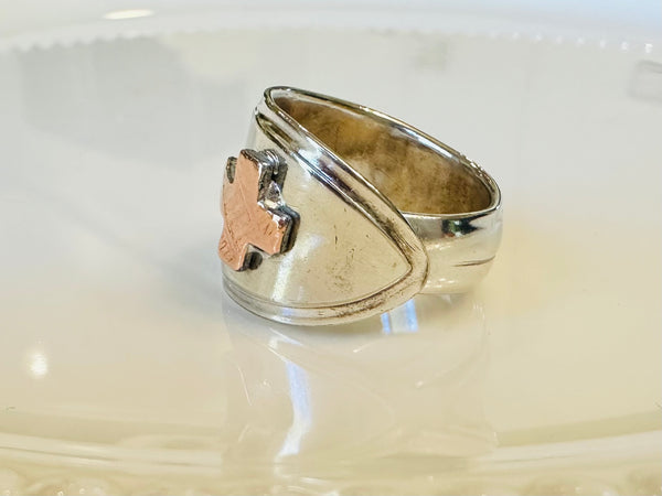 Penny Cross Spoon Ring