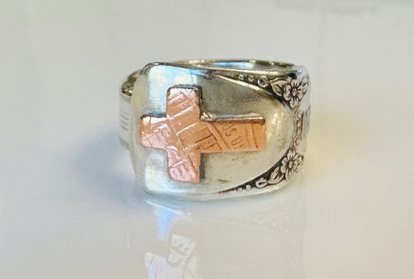 Penny Cross Spoon Ring