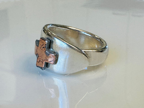 Penny Cross Spoon Ring