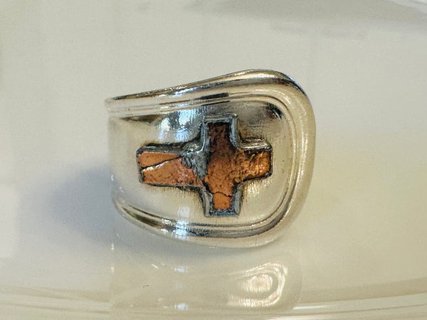 Penny Cross Spoon Ring