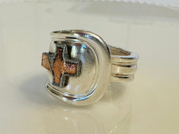 Penny Cross Spoon Ring