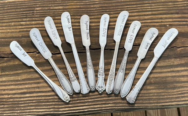 Vintage Hand Stamped Spreader