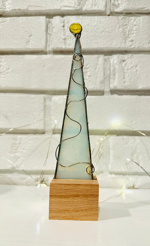 Stained Glass Christmas Tree winter white