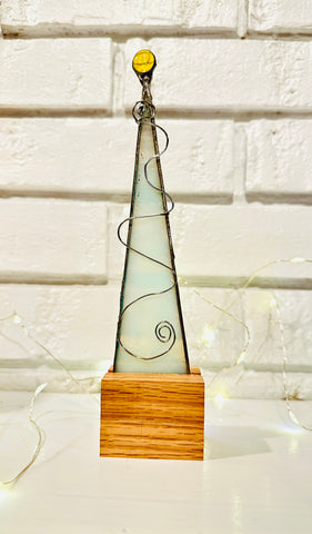 Stained Glass Christmas Tree winter white