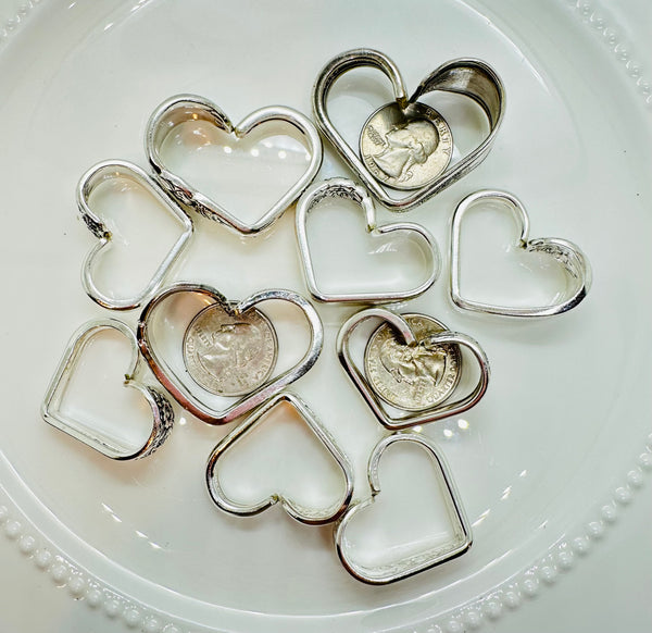 Vintage silver plated heart Jubilee