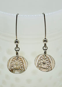 Earrings from hollow knife handles