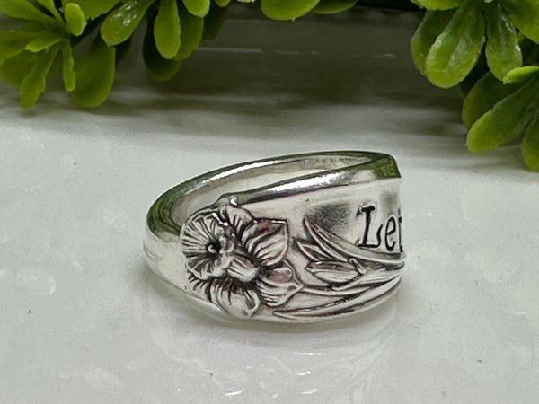 Spoon Ring " Let them "