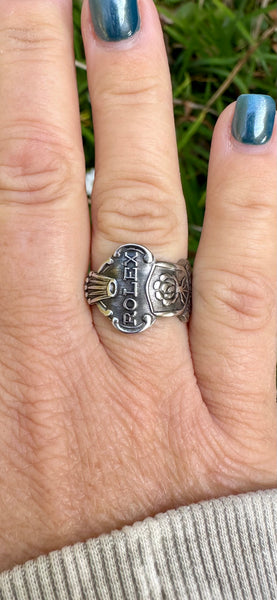 Rolex Spoon Ring and corresponding spoon bowl charm.