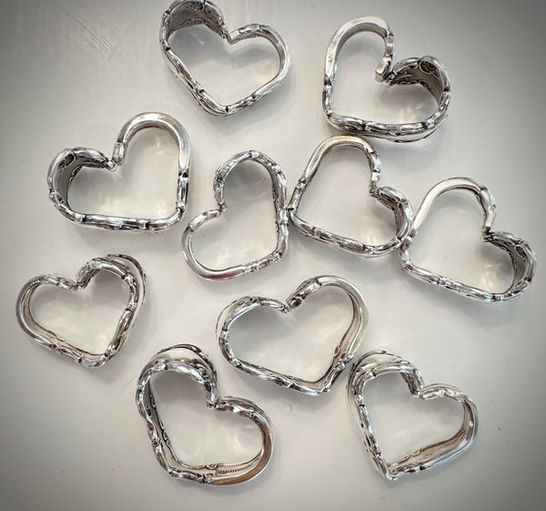 Vintage silver plated heart Modern Baroque 1969