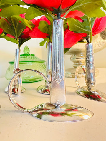 Bud Vase - Hollow knife and spoon