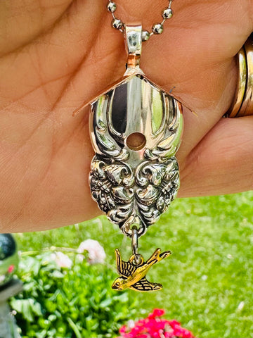 Birdhouse  Pendant  Spoon-flat