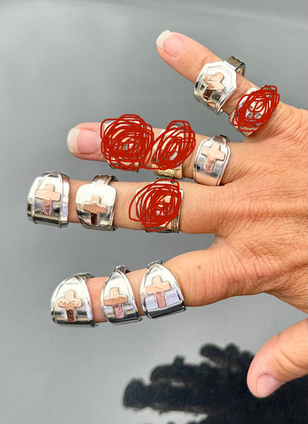 Penny cross ring Lauree G