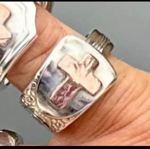 Penny Cross spoon ring Sarah C.