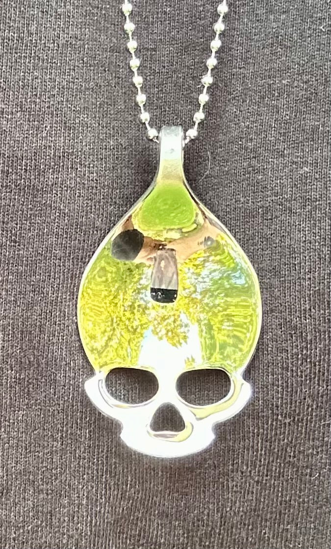 Scull Spoon Bowl Pendant or Keychain