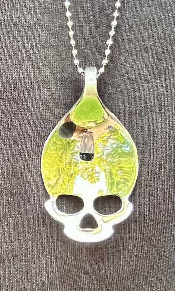 Scull Spoon Bowl Pendant or Keychain