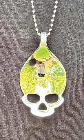 Scull Spoon Bowl Pendant or Keychain