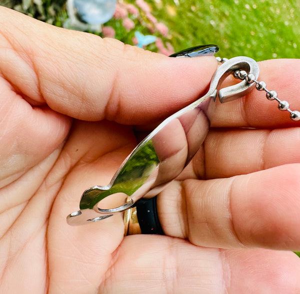 Scull Spoon Bowl Pendant or Keychain