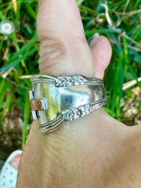 Penny Cross Spoon Ring