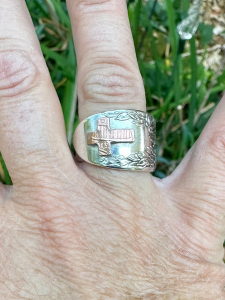 Penny Cross Spoon Ring