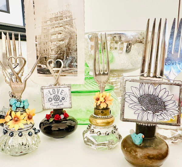 Door Knob photo or recipe card holder