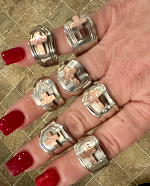 Penny Cross Spoon Ring