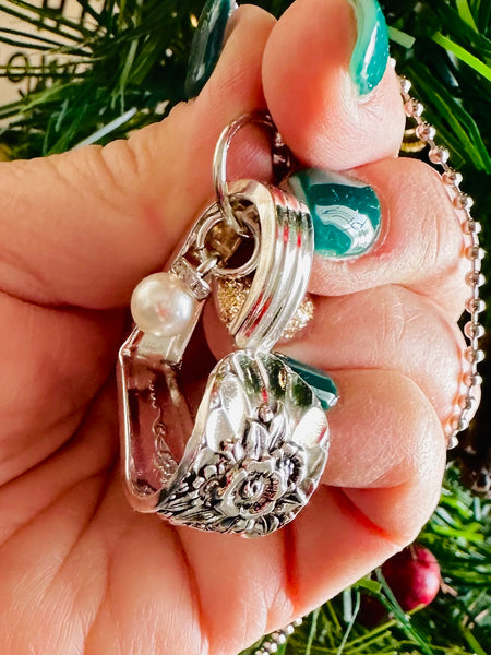 Vintage silver plated heart Jubilee