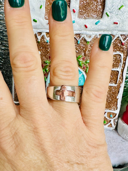 Penny Cross Spoon Ring