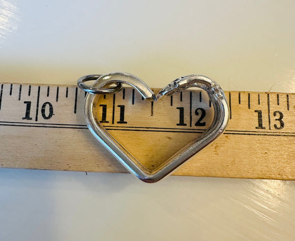 Vintage silver plated heart - Eternally Yours