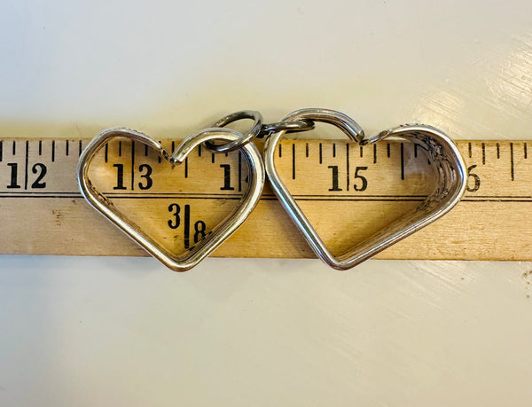 Vintage silver plated heart