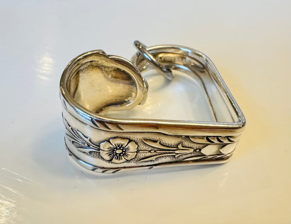 Vintage silver plated heart
