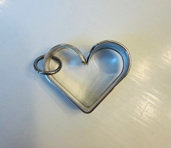 Vintage silver plated heart