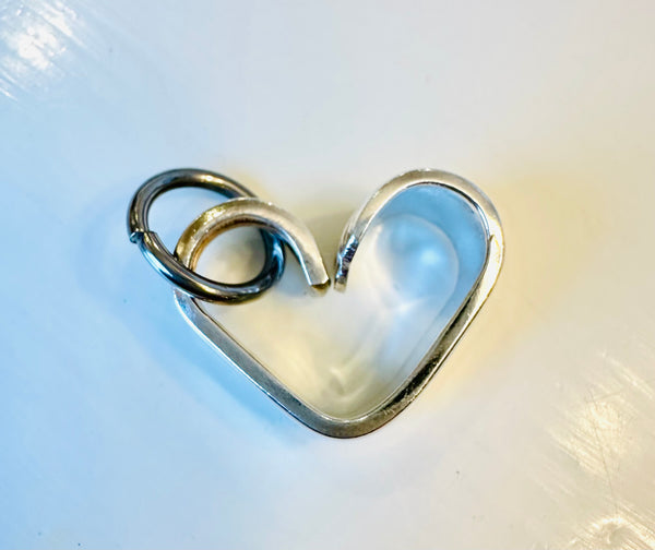 Vintage silver plated heart small