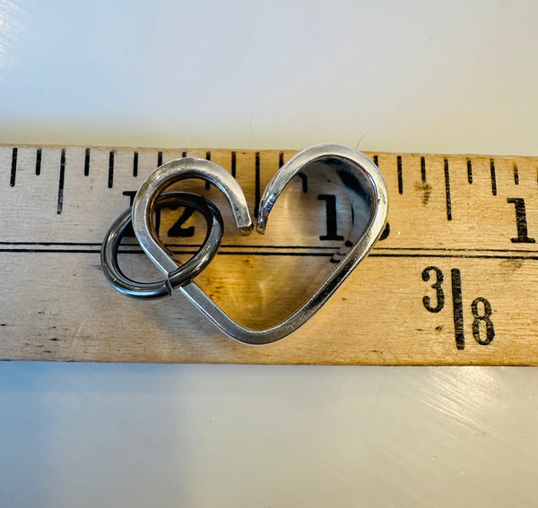 Vintage silver plated heart small