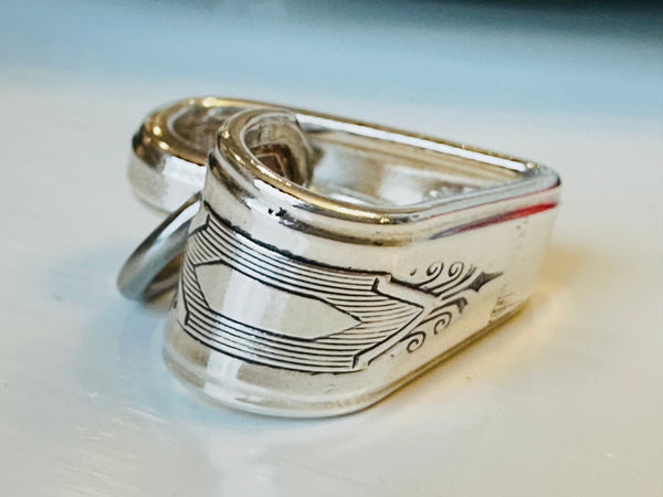 Vintage silver plated heart small