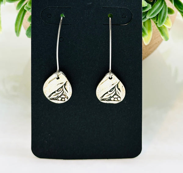 Earrings from hollow knife handles
