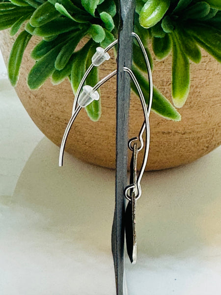 Earrings from hollow knife handles