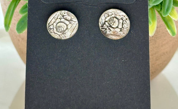 Stud Earrings from knife handles