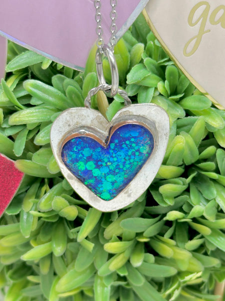 Galentine Valentine Heart - Mermaid Blue